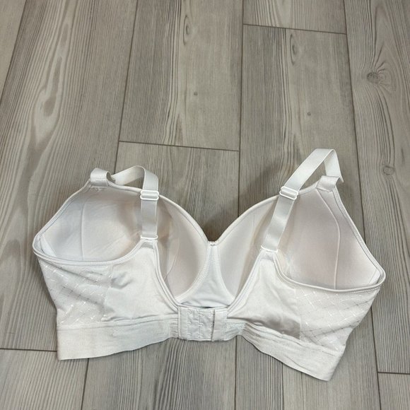 Bali One Smooth U Bounce Control Wireless Full-Coverage Bra 3458 Size 40D White - Picture 4 of 7